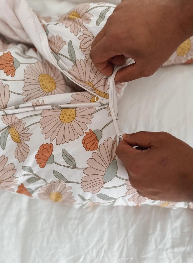 GUNAMUNA Baby Footie Sleep Bag – Walkable Wearable Blanket with DIAPER-ZiP, Convertible Foot Cuffs, Anti-Slip Grips, 0.5 TOG, Beauty, 3-6 Months - Image 5